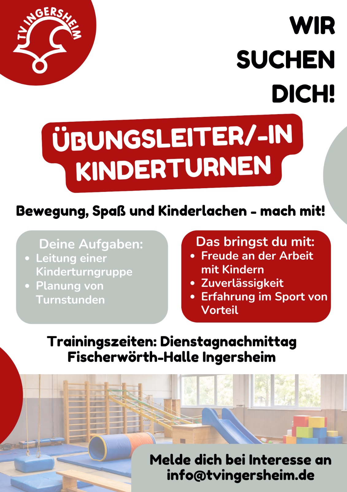 2605 Aufruf Helfer Kinderturnen